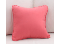 Petit coussin 40x40 coton Corail