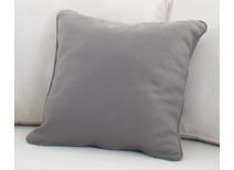 Petit coussin 40x40 coton gris