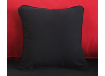 Petit coussin 40x40 coton noir