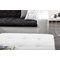 Pouf design blanc KINLEY