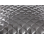 Pouf design carr&eacute; argent CUBAG TREND