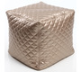 Pouf design carr&eacute; dor&eacute; CUBAG TREND