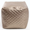 Pouf design carr&eacute; dor&eacute; CUBAG TREND