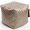 Pouf design carr&eacute; dor&eacute; CUBAG TREND