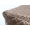 Pouf design carr&eacute; dor&eacute; CUBAG TREND
