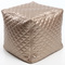 Pouf design carr&eacute; dor&eacute; CUBAG TREND