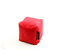 Pouf design carr&eacute; rouge CUBAG 