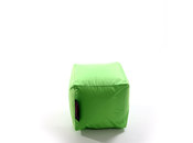 Pouf design carr&eacute; vert anis CUBAG  