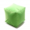 Pouf design carr&eacute; vert anis CUBAG  