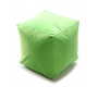 Pouf design carr&eacute; vert anis CUBAG  