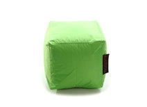 Pouf design carr&eacute; vert anis CUBAG  