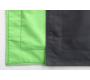 Pouf design polyester bicolore gris et vert anis SMALL MILIBAG 