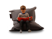 Pouf design polyester gris SMALL MILIBAG