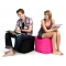 Pouf design waterproof carr&eacute; rose fuchsia CUBAG