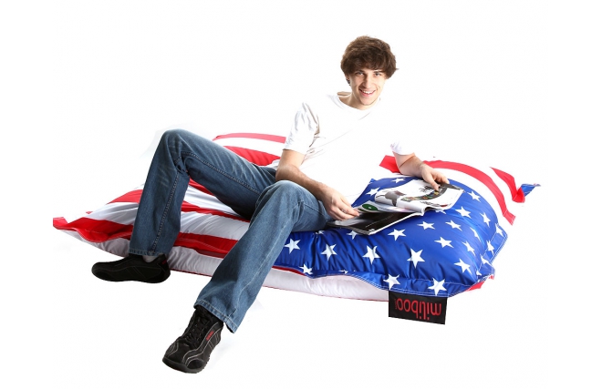 Pouf g&eacute;ant design am&eacute;ricain BIG MILIBAG