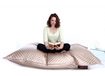 Pouf g&eacute;ant design matelass&eacute; or BIG MILIBAG TREND 