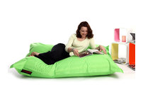 Pouf g&eacute;ant design polyester vert anis BIG MILIBAG