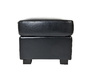 Pouf / repose pied Club cuir noir