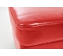 Pouf / repose pied Club cuir rouge