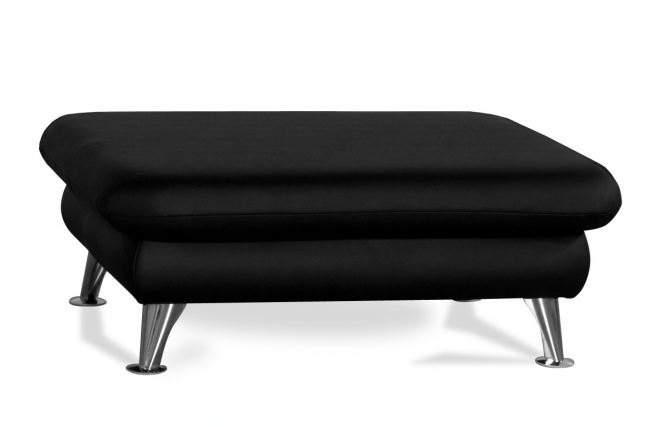 Pouf repose pied design noir ALABAMA