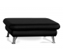 Pouf repose pied design noir ALABAMA