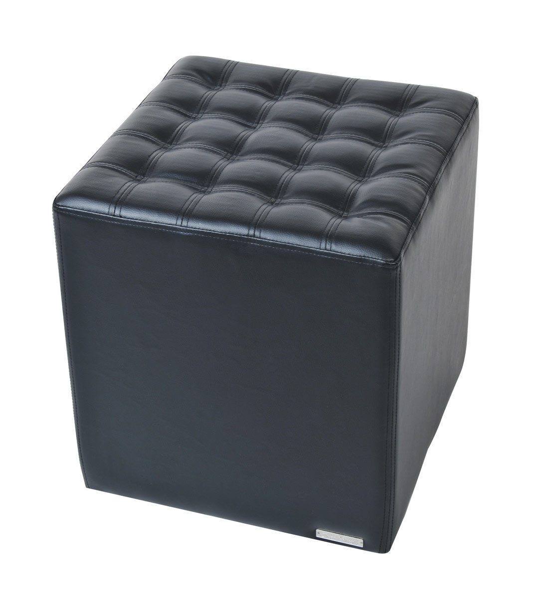Pouf / repose pieds moderne noir Cosmo