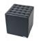 Pouf / repose pieds moderne noir Cosmo