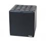 Pouf / repose pieds moderne noir Cosmo