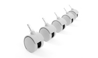 Roulettes blanches 