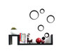 Stickers muraux 3D noirs BUBBLES