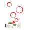 Stickers muraux 3D rouges BUBBLES