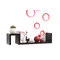 Stickers muraux 3D rouges BUBBLES