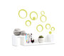 Stickers muraux 3D verts BUBBLES