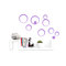 Stickers muraux 3D violets BUBBLES