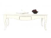 Table basse baroque blanche ROSALA