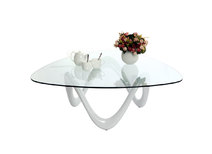 Table basse design blanche TILIA