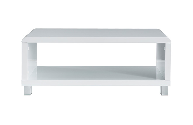Table basse design laqu&eacute;e blanche ROXY