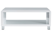 Table basse design laqu&eacute;e blanche ROXY