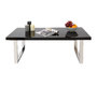 Table basse design laqu&eacute;e noire HALIFAX