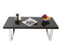 Table basse design laqu&eacute;e noire HALIFAX