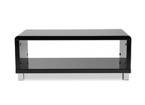 Table basse design laqu&eacute;e noire ROXY