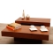 Table basse design plateaux ouvrants LAUREEN
