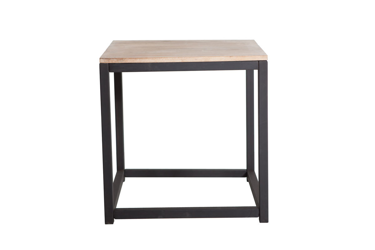 Table basse industrielle bois m&eacute;tal FACTORY