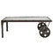 Table basse industrielle m&eacute;tal CHARIOT