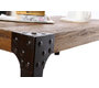 Table basse industrielle m&eacute;tal et bois MADISON