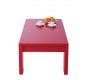 Table basse moderne rouge LILOU