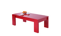 Table basse moderne rouge LILOU