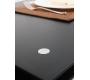 Table basse noire 2 &eacute;tag&egrave;res 