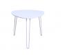 Table d'appoint design blanche LAKEA