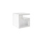 Table d'appoint design laqu&eacute;e blanche HALTON